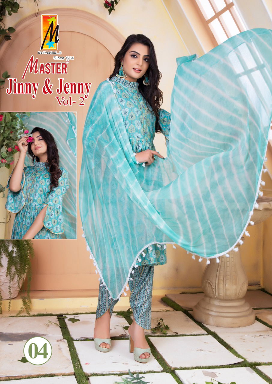 Master Jinny And Jenny Vol 2 Tunic Style Designer Wholesale Readymade Catalog